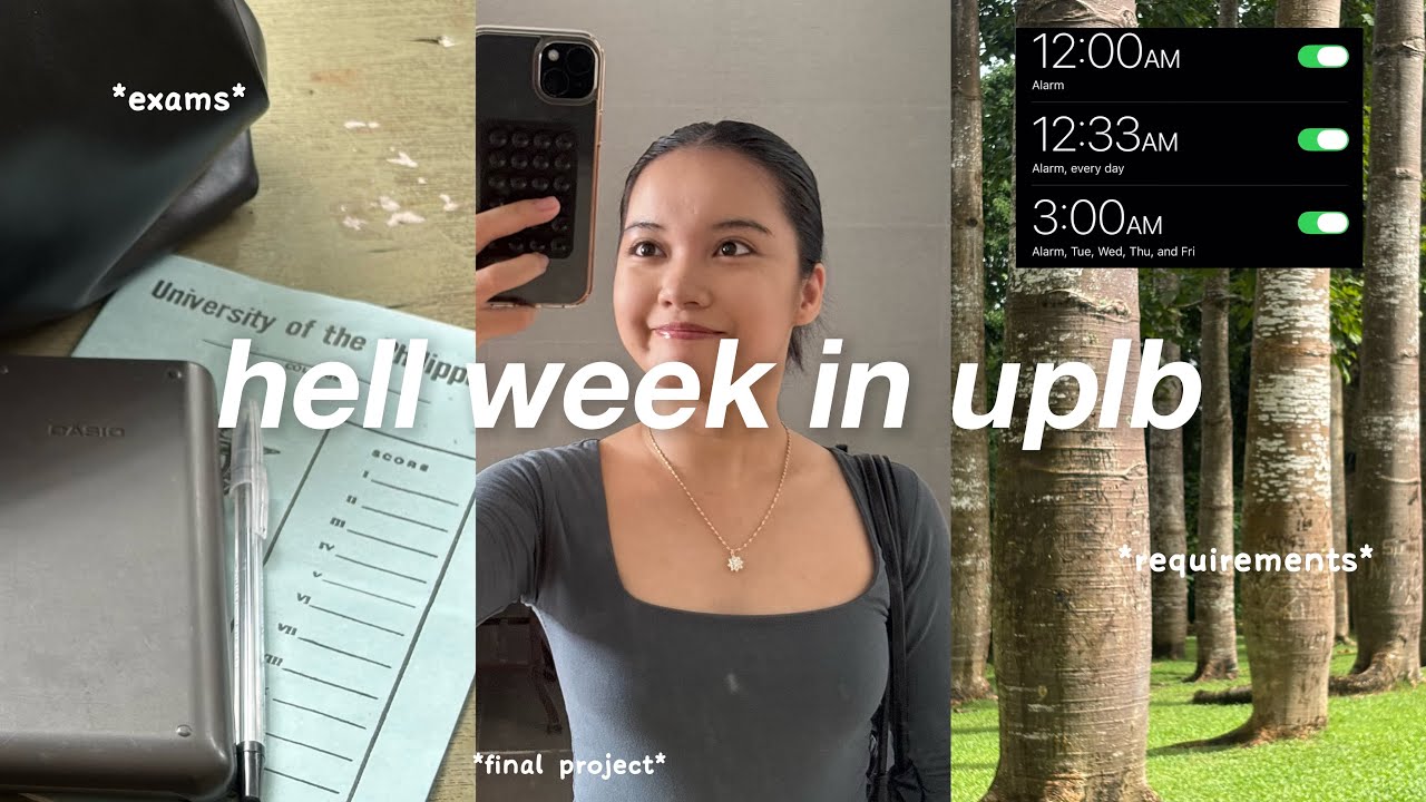 uplb hell week vlog 🧠: surviving exams, study grind, all-nighters, post-exam night out