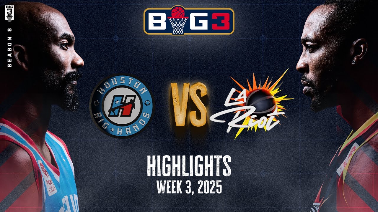 2025 BIG3 Week 3 In 3 Minutes - LA Riot vs. Houston Righands