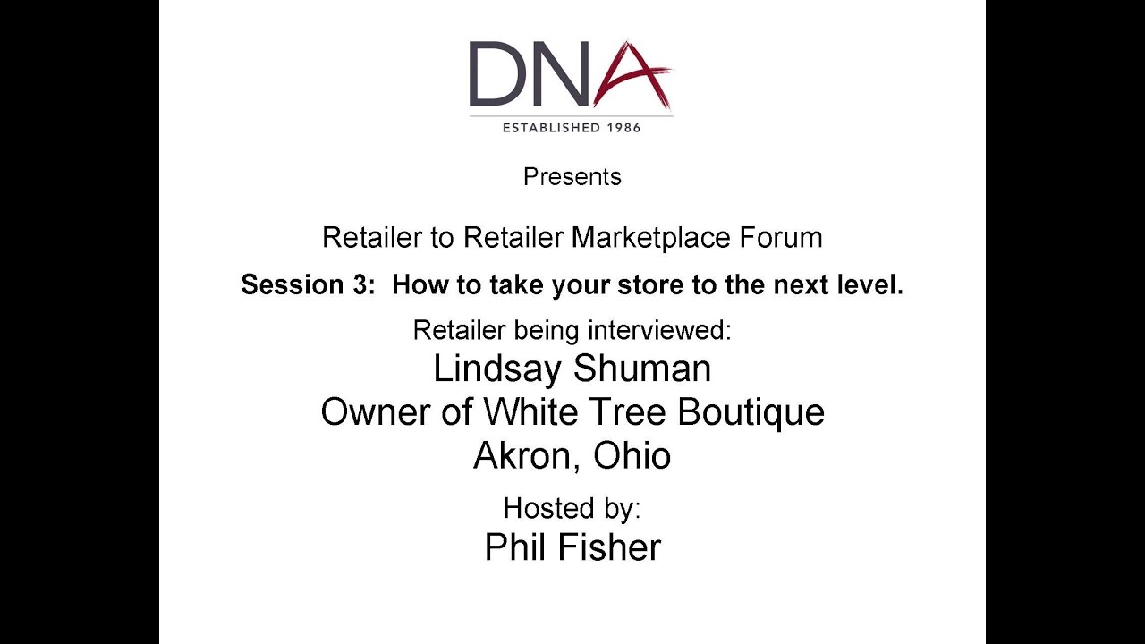 DNA Marketplace 6.4.20 Retailer to Retailer Seminar