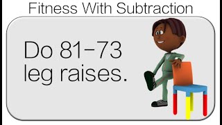 Grade 2 and Grade 3 Math Subtraction Game: Math Fitness Brain Break, Math DPA!