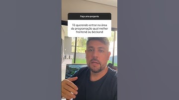 Qual melhor forma de entrar pra área de programação: backend ou frontend? #programacao #frontend