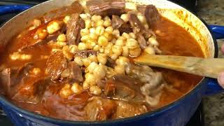 Aquí la receta completa del pozole de flank stesk 