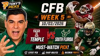 Temple vs USF Pick 10/3/26 College Football Week 5 Pick Prediction