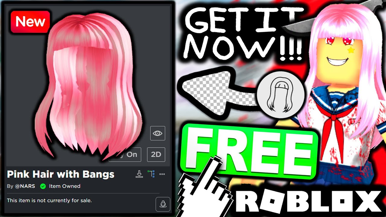 HOW TO GET BLUSH PINK HAIR FREE in Roblox 