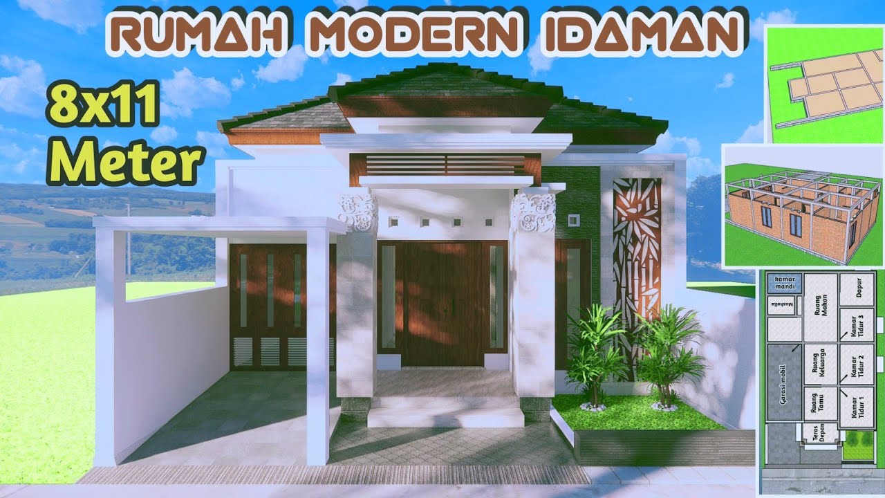 DOWNLOAD Desain Rumah Minimalis Uk8x11 Kerennnn Mp4 MP3