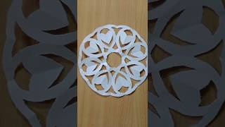 Easy beautiful paper snowflake❄️❄️| paper snowflake making #snowflakes #viralshorts #trendingshorts