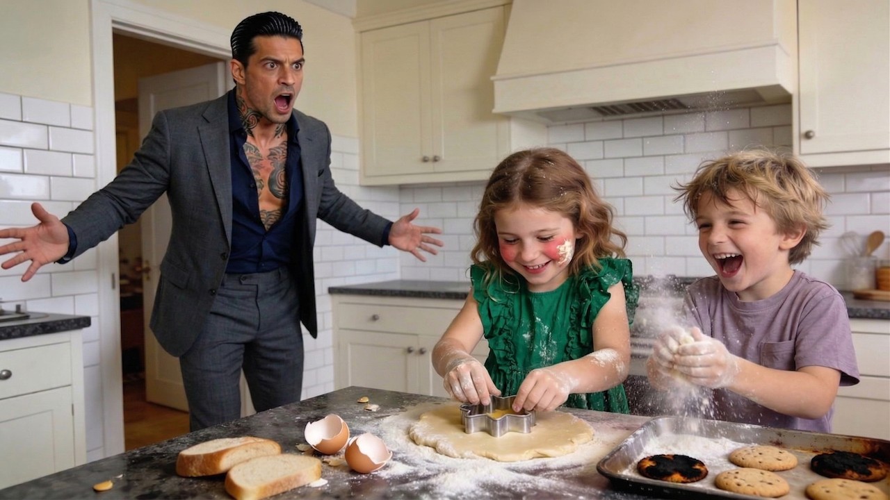 A las 3:52 de una tarde de martes, encontré a mi hija de cuatro años, cubierta de harina, horneando galletas en la cocina del hombre más peligroso del noreste. Yo ni siquiera sabía que había...