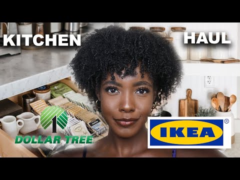 HUGE Affordable Dollar Tree & Ikea Kitchen Organization Haul 😍 |Extremely Small Kitchen Organization