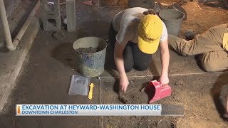 Excavation underway at Heyward-Washington House in Charleston