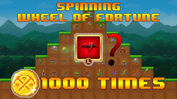 EXPERIMENT: Spinning Wheel of Fortune 1,000 Times! - Pixel Worlds
