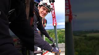 ? Bungee jumping on MTB!?? by @EliasSchwarzler  #shorts