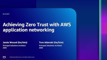 AWS re:Inforce 2023 - Achieving Zero Trust with AWS application networking (NIS307)