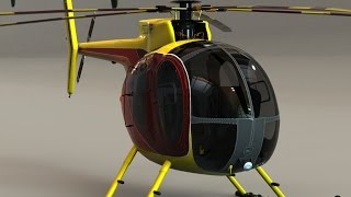 3D Model MD 500 Helicopter at 3DExport.com
