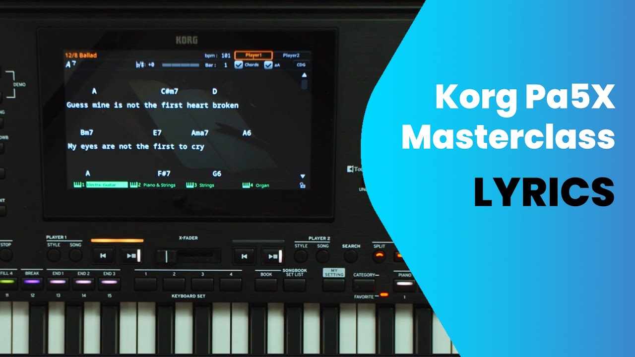 Korg Pa5X - Lyrics Masterclass