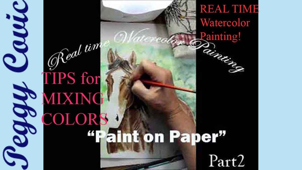Real time - Horse Watercolor painting - Part 2