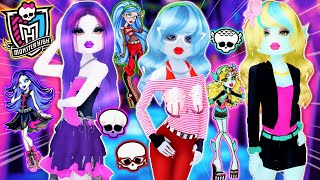 Recreating MONSTER HIGH Characters *AGAIN* In DRESS TO IMPRESS! Ghoulia, Lagoona \u0026 More ROBLOX