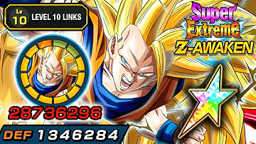 100% SUPER EZA AGL SSJ3 GOKU LEVEL 10 LINKS SHOWCASE!!! Dragon Ball Z Dokkan Battle