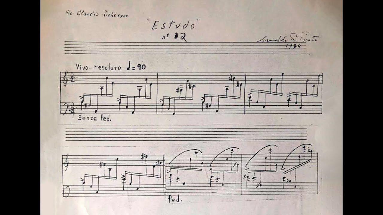 Arnaldo Ribeiro Pinto - Estudo No.2 (Jaci Toffano, piano)