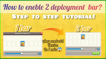 How to Enable 2  deployment bar in COC |  scrolling problem solved | Clash of Clans #coc #deploy bar