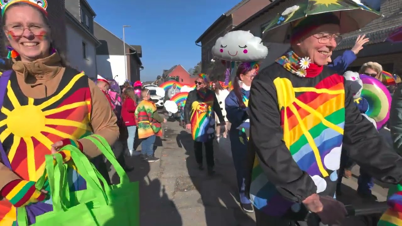 Veedelszug Karnevalszug Alsdorf Warden 2-3-2025 Tulpensonntag - 4K - Bei schönstem Wetter