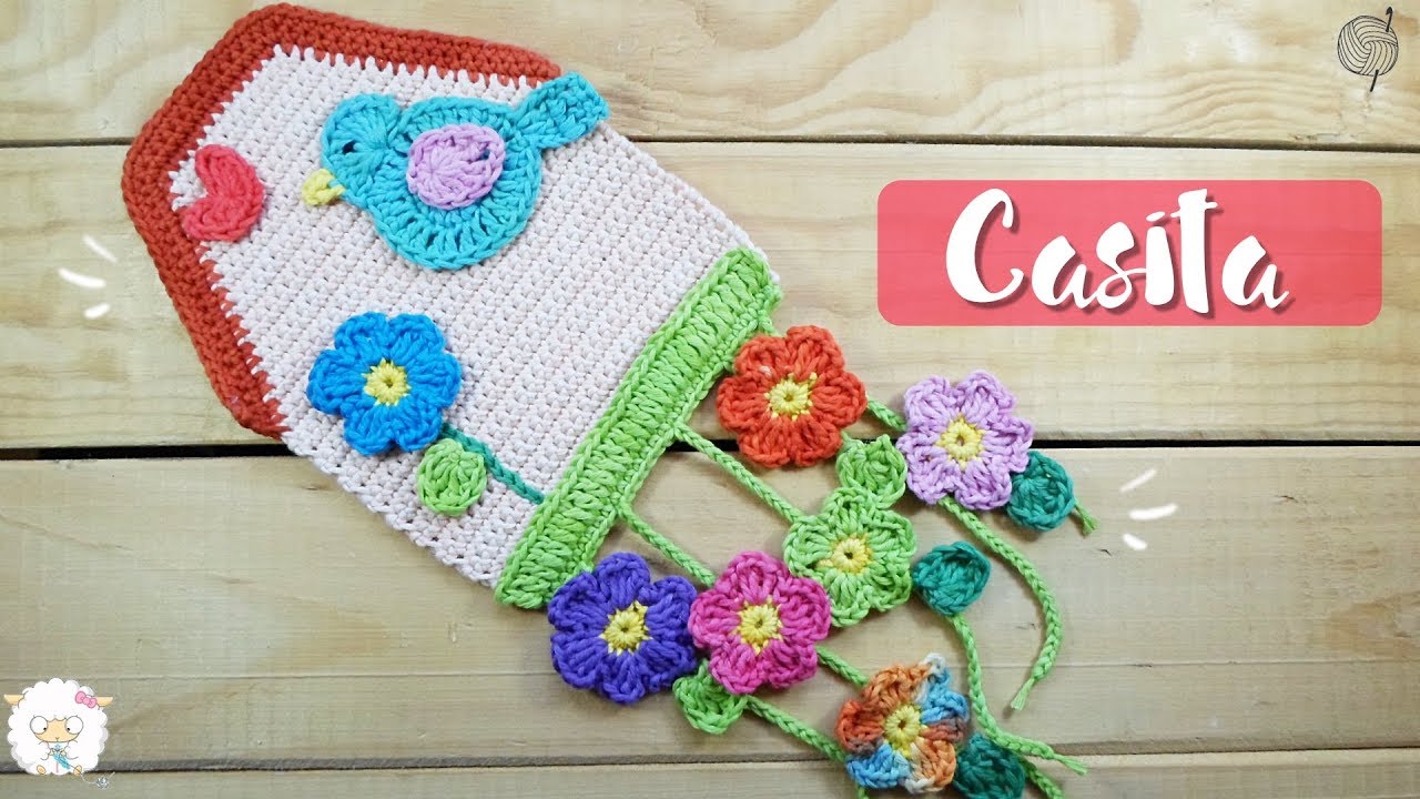 Casita de pajaros a crochet