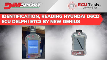 Identification, Reading Hyundai D6CD ECU Delphi ETC3 by New Genius | ECUTools Vietnam