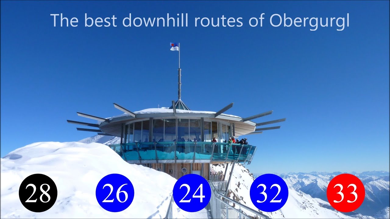 Skiing Obergurgl - From Top Mountain Star (3080 m) to Untergurgl (1789 m)