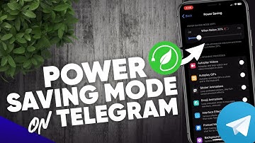 How to turn on Power Saving on Telegram 2023