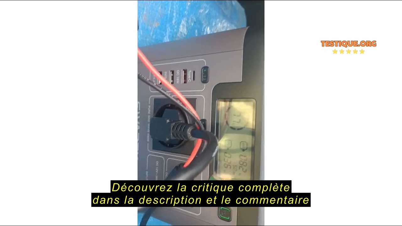 Avis sur la SWAREY Portable Electric Generator 1000W with Solar Panels Foldable External Battery 220