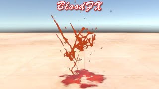 BloodFX - Blood spatter Particle system and Decal for Unity URP