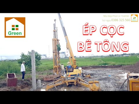 Video CẬN CẢNH Quá Trình ÉP CỌC Bê Tông Mẫu Nhà Lô Phố Đẹp 3... - youtube