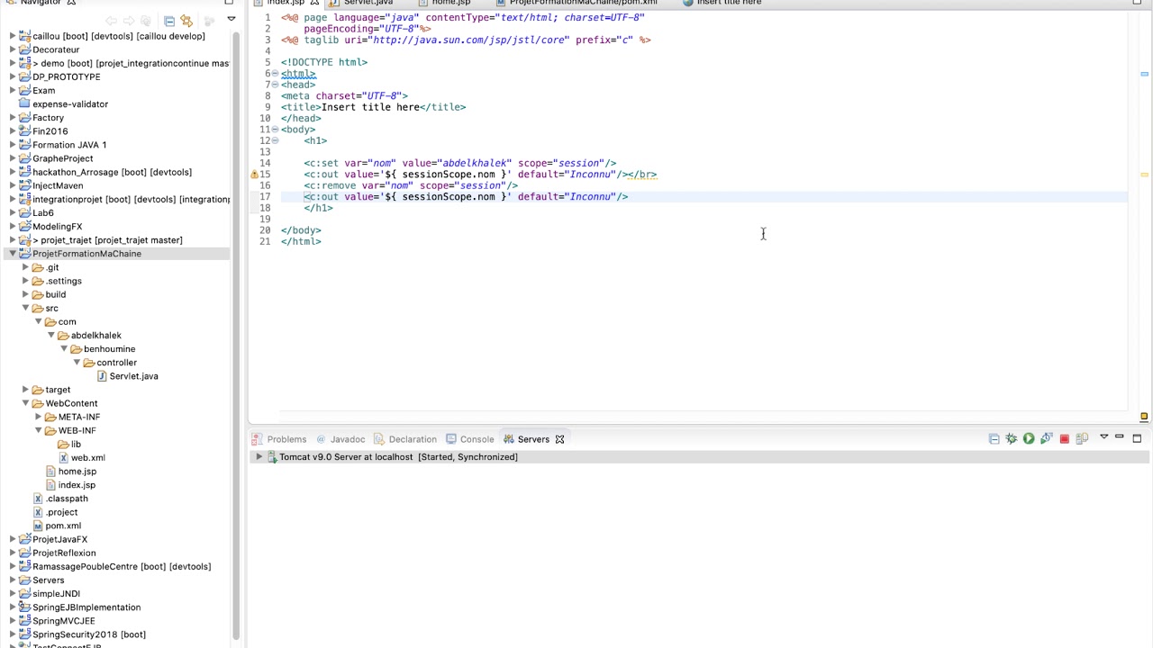 7- Développement Web JEE : TP1 JSTL - (Core) - YouTube