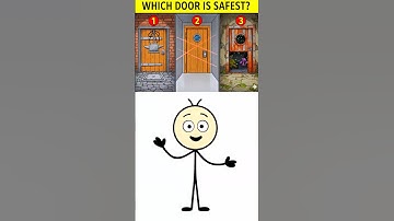 Which Door is safest ? #quiztime #riddles #challenge #iqtest #iq