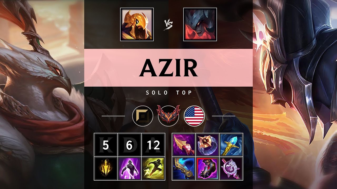 Azir Top vs Aatrox - NA Grandmaster Patch 25.21