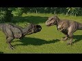 T-Rex(Modified) VS 5 T-Rex(All Patterns) - Jurassic World Evolution