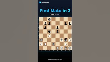 Can You Solve This Tricky Mate in 2 Chess Puzzle? Test Your Skills & Find the Genius Move! 🤯 #shorts