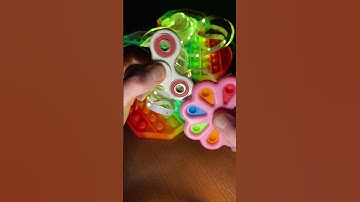 🟡 Simpl dimpl fidget spinner. Pop it. RGB LED strip lights. Controller. #Shorts