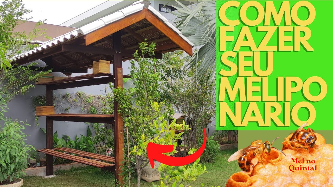 NOVO MELIPONÁRIO e Como Você Pode Fazer o Seu para Criar Abelhas Nativas Sem Ferrão! 🐝