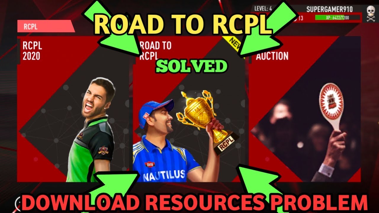 Real Cricket 20 Rcpl Download Resources Problem || How to solve this ...