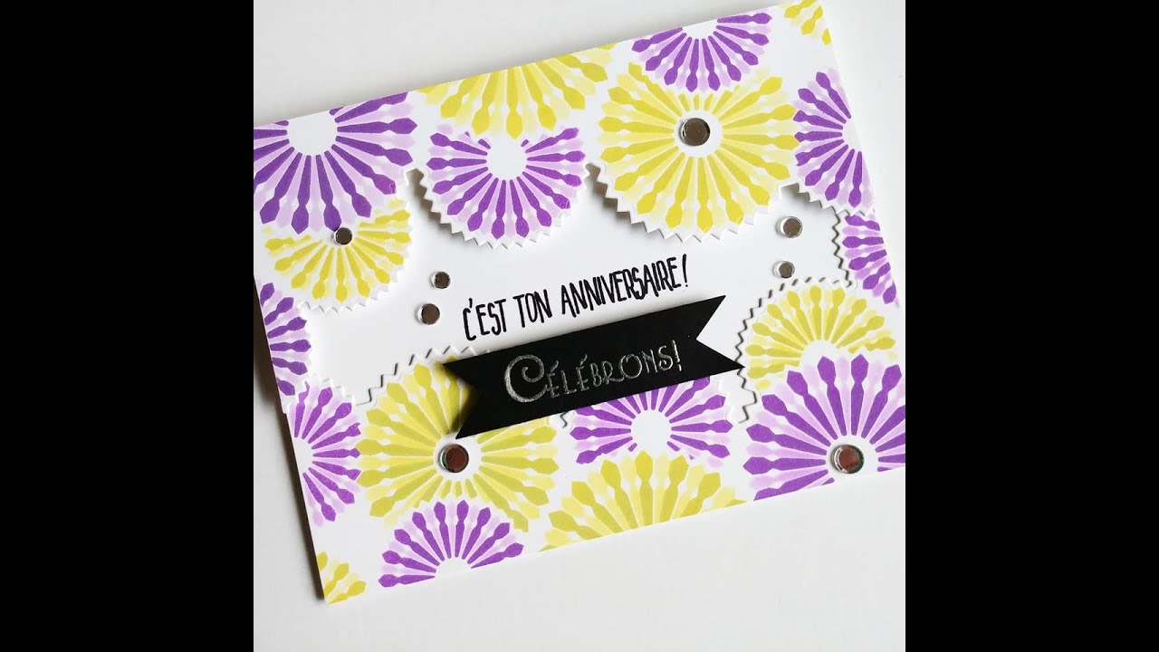 Tutoriel Rapide Ensemble Pinwheel Party De The Greetery Cartes De Souhait Youtube