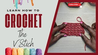 Step-By-Step V-Stitch Crochet Tutorial! (Lefthanded)