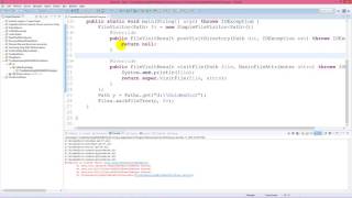 Troubleshooting: crashed when calling walkFileTree() in Java NIO
