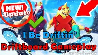 Fortnite -  NEW Driftin' Gamemode Driftboard Gameplay