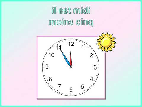 The time in French - part 2 - YouTube