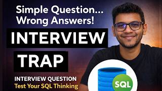 SQL Interview Question That Tests Your Thinking | Real Data Analyst SQL Interview Question Test Your Sql Skills With These Real Interview Questions