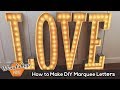 How to Make a DIY Vintage Marquee Sign