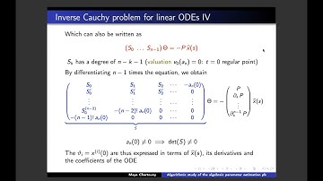 An algorithmic approach to the algebraic parameter estimation problem