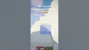 Terraforming the Nether in Minecraft took FOREVER