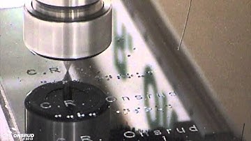 Braille Sign Machined on C.R. Onsrud CNC Router