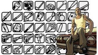 GTA SA リマスター】 全38種 拾える武器 入手場所 【グランドセフト